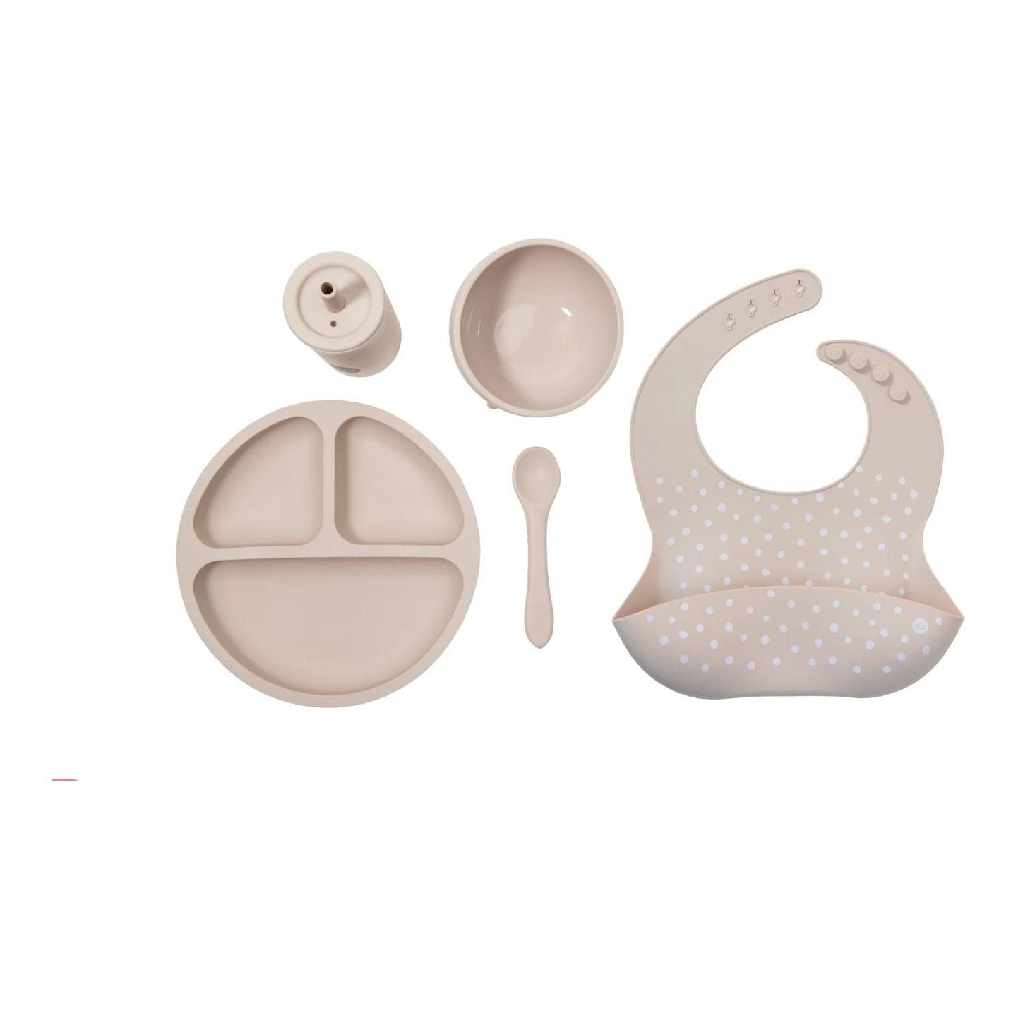 Neutral Silicone Plate & Spoon