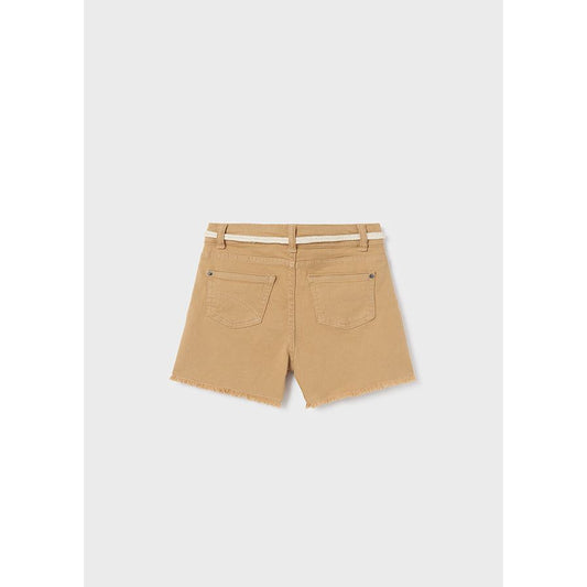 Belted Basic Toasted Twill Shorts
