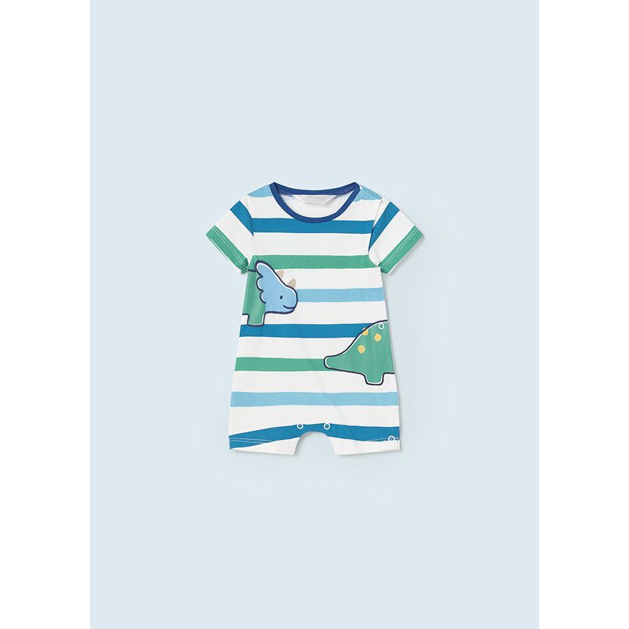Maui Striped Dino Romper