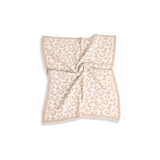 Beige Leopard Print Kid's Blanket