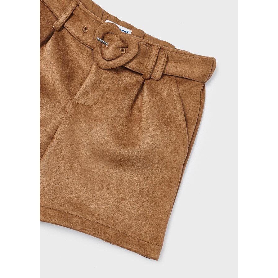 Cinnamon Faux Suede Shorts