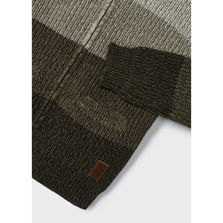 Dill Knit Colorblock Zip up Hoodie