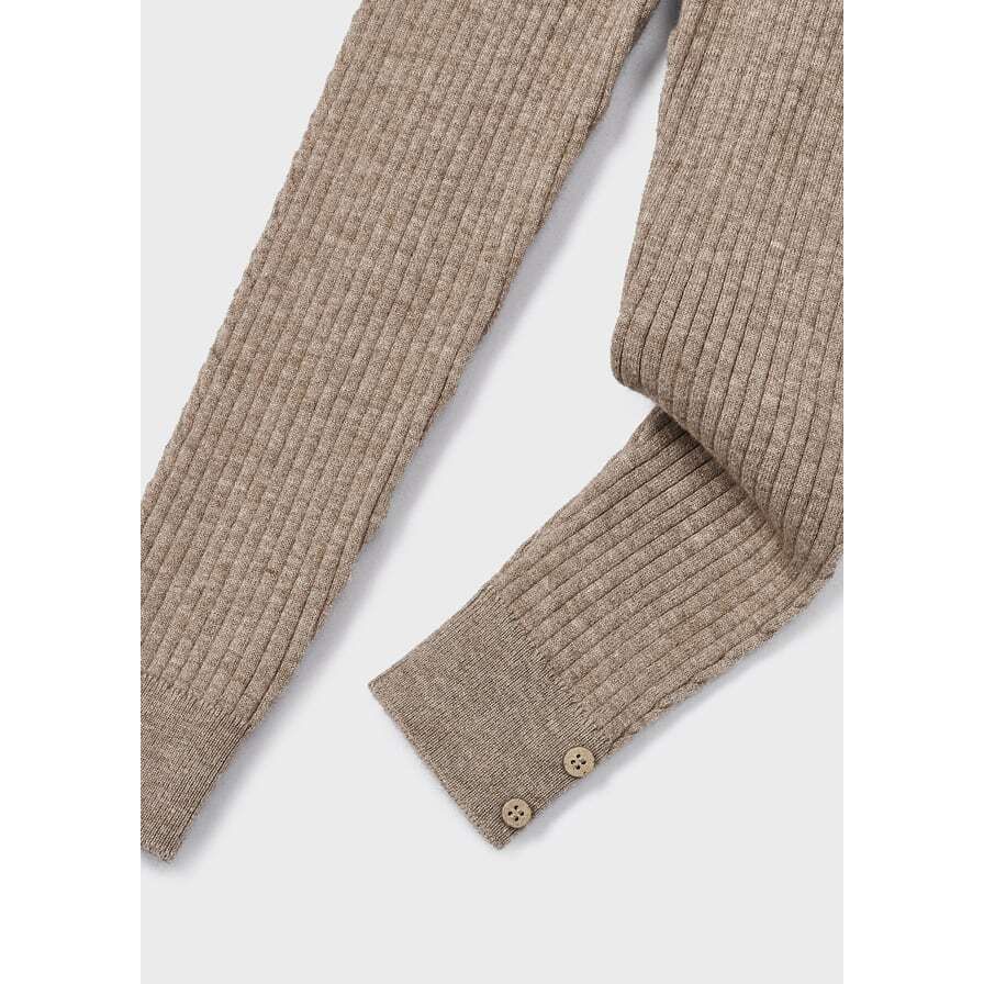 Beige Rib Knit Leggings