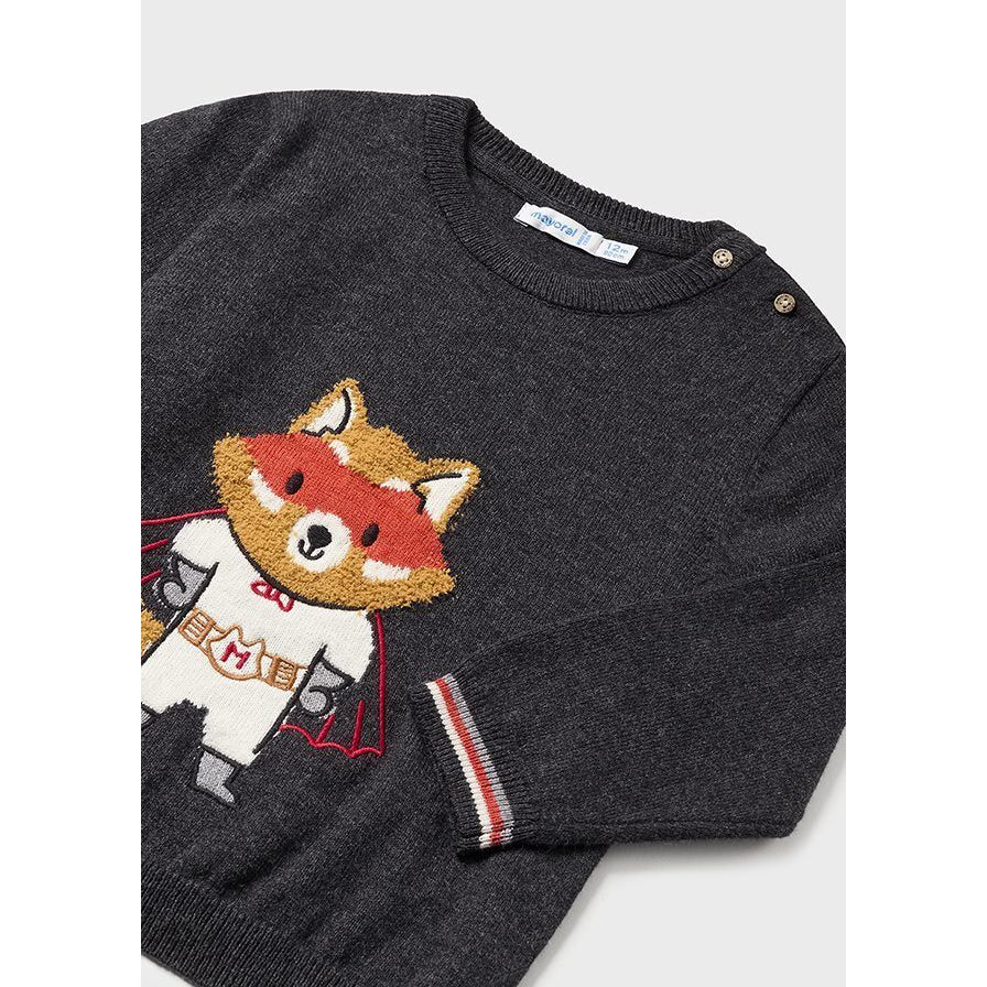 Mighty Fox Embroidered Sweater