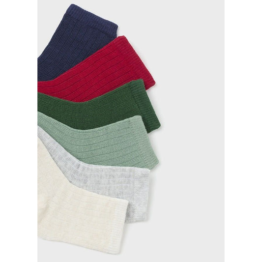Set of 6 Baby Socks (Pine)