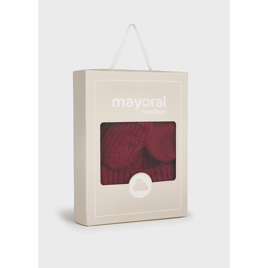 Cherry Hat and Mittens set