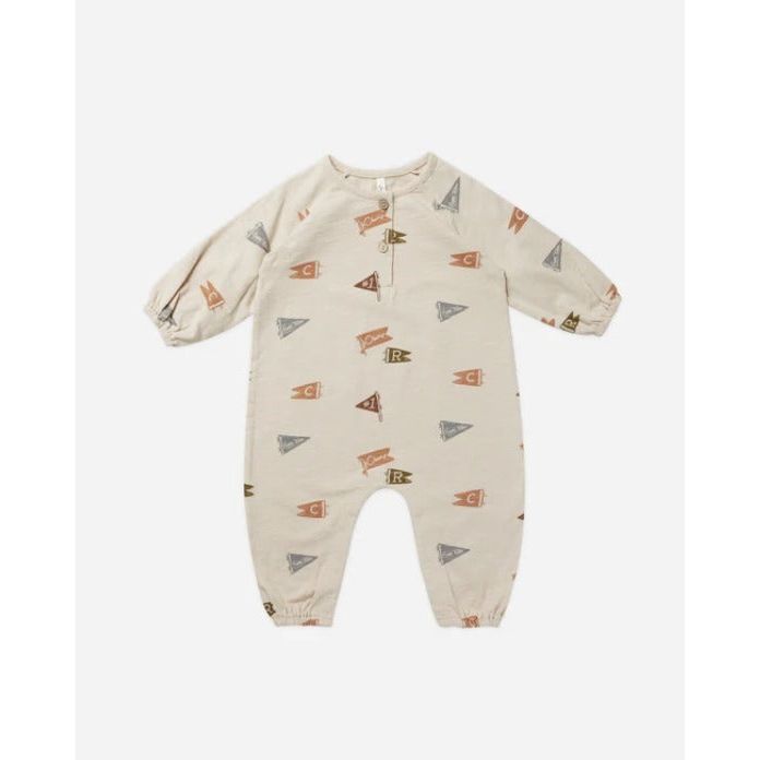 Flags Henley Bubble Jumpsuit