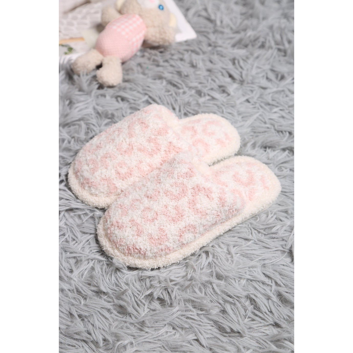 Pink Leopard Kid's Slippers