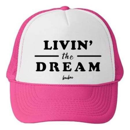 White/Hot Pink Livin The Dream (All Sizes)