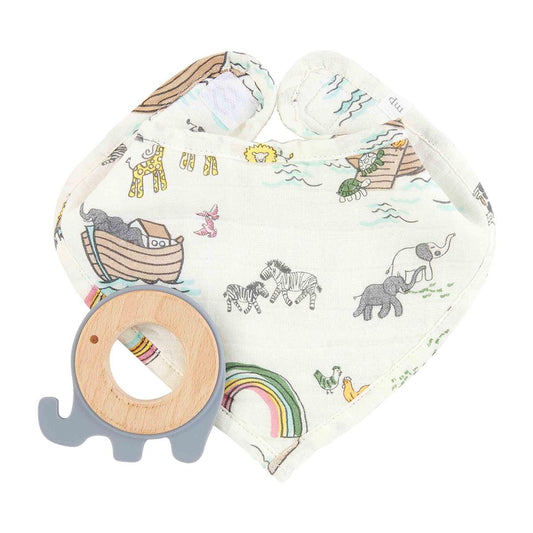 Noah's Ark Bib and Teether Set