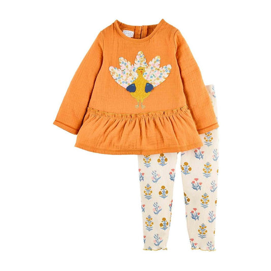 Girl's Turkey Tunic and Legging Set - Jayla's Bowtique