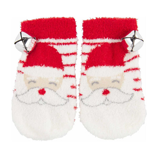 Santa Jingle Bell Socks - Jayla's Bowtique