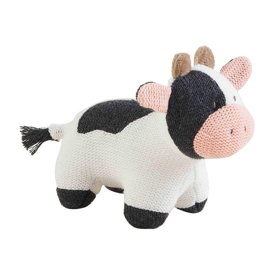 Cow Farm Knit Rattle