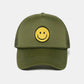 Olive Happy Face Trucker Hat