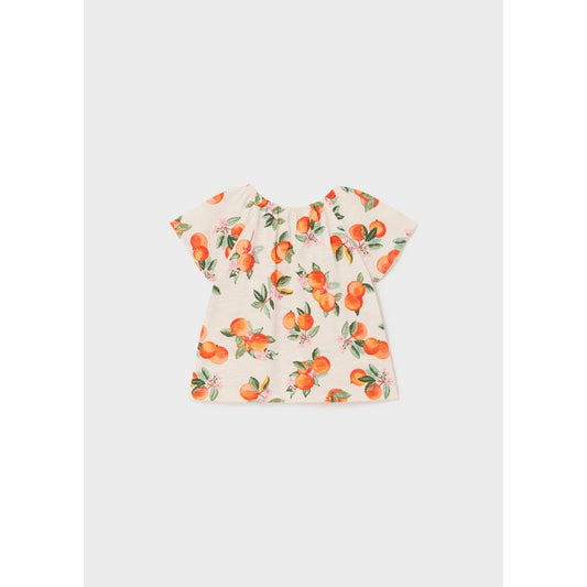 Tangerine Print Tee Shirt