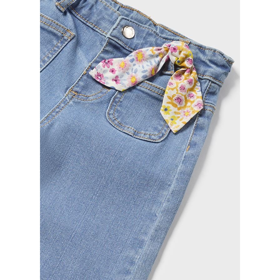 Wide Leg Denim Pants