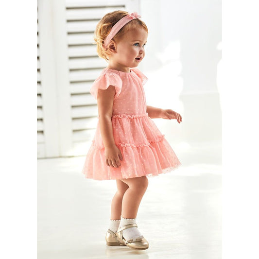 Tulle Plumeti Dress with Headband