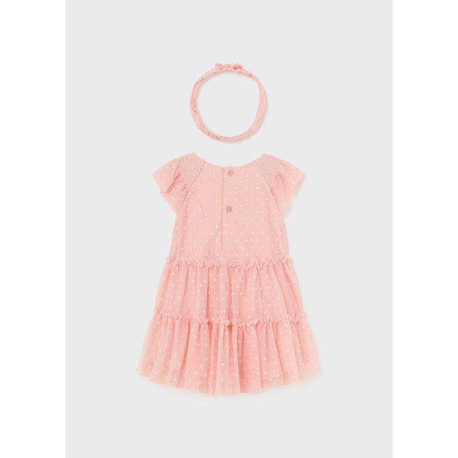 Tulle Plumeti Dress with Headband