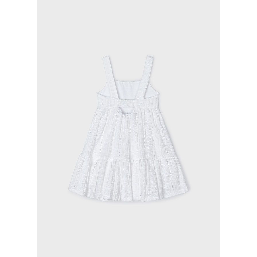 White Openwork Dress