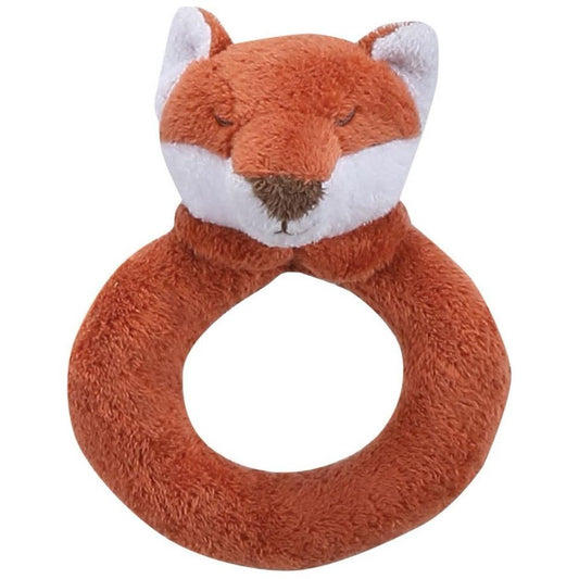 Red-Brown Fox Plush Rattle