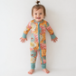 Retro Blooms Zip Romper