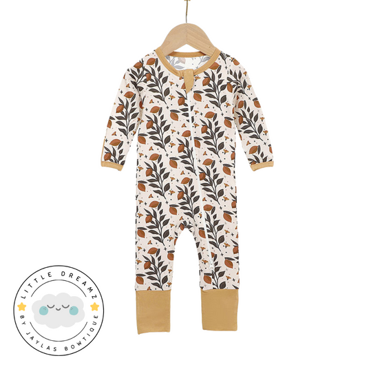 Rustic Lemon Zip Romper