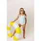 Lemons Ruffled 1pc Swimmy UPF 50