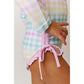 Rainbow Gingham Rashguard Swimmy UPF 50