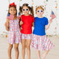 Patriotic Plaid Twirl Shorts