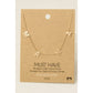 Rose Gold Dainty Mama Station Charm Necklace