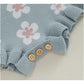 Summer Daisy Sweater Romper