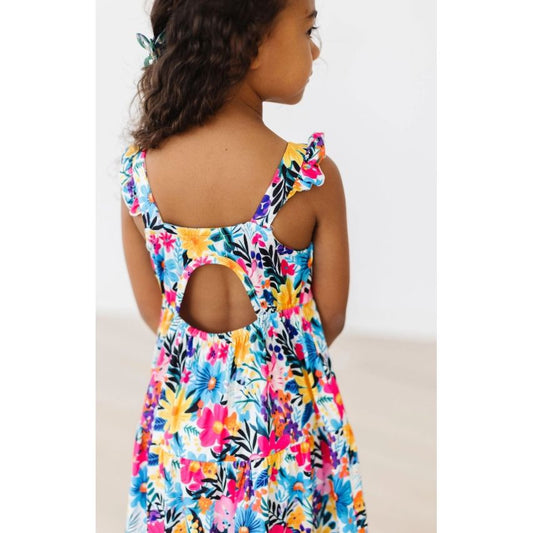 Petal Paradise Ruffle Maxi Dress