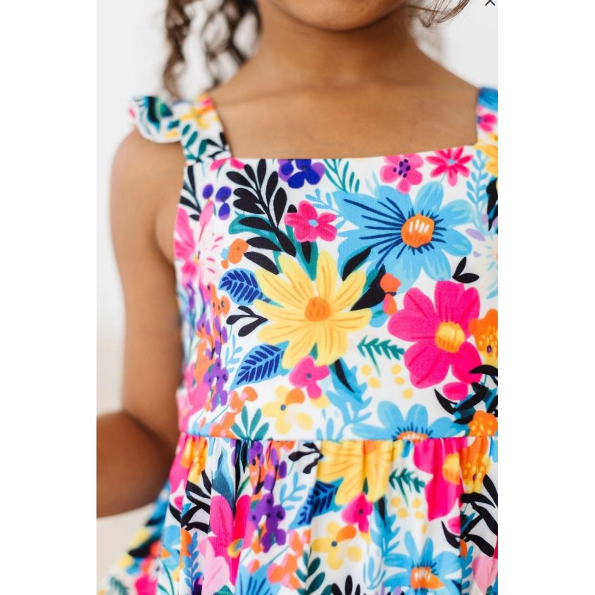 Petal Paradise Ruffle Maxi Dress