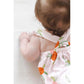 Tangerine Ruffle Cross Back Romper