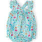 Bluebell Breeze Ruffle Cross Back Romper