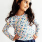Fall Floral L/S Ruffle Shirt