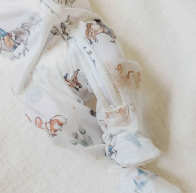 Boone Zip-Up Footie Sleeper
