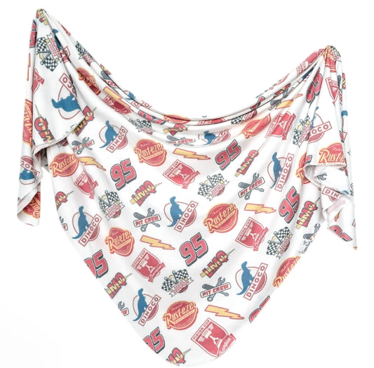 Disney Pixar Bumper Stickers Knit Swaddle Blanket