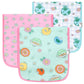 Sesame Street Retro Floral Burp Cloth Set (3-pack)