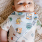 Sesame Street Varsity Friends Baby Bandana Bibs (4-pack)