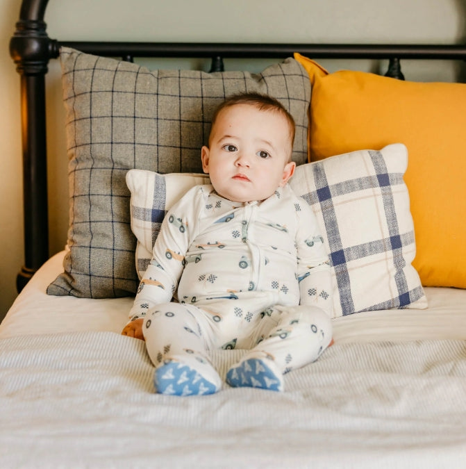 Speedster Zip-Up Footie Pajama