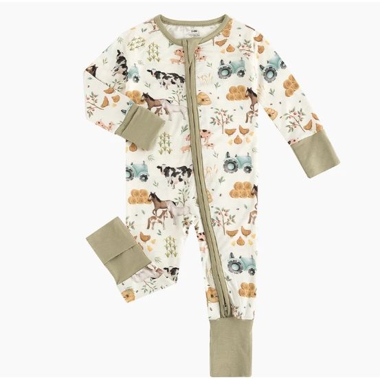 Farm Life Zip Romper
