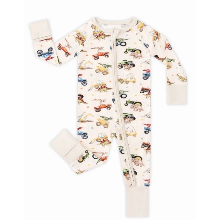 Dino Wheels Zip Romper