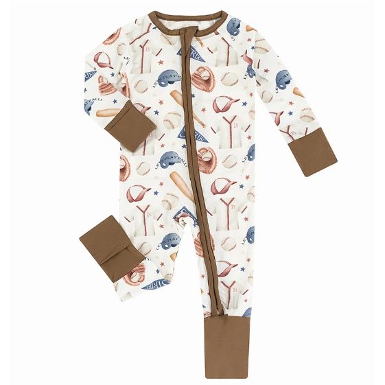 Play Ball Zip Romper