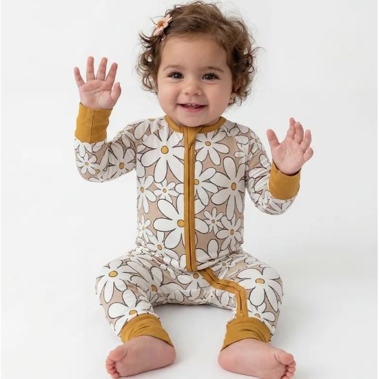 Boho Blossoms Zip Romper