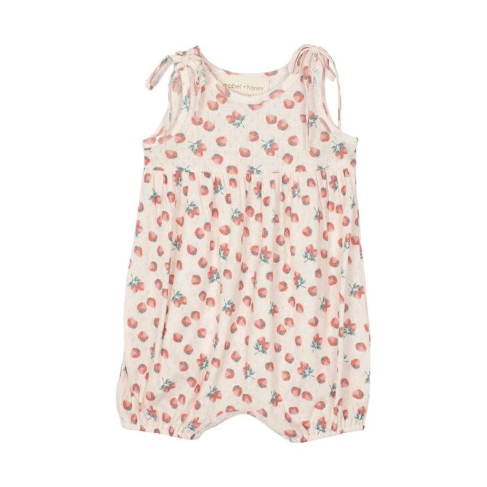 Strawberry Sweetheart Baby Romper