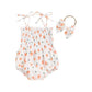 Orange Bloom Bubble Romper