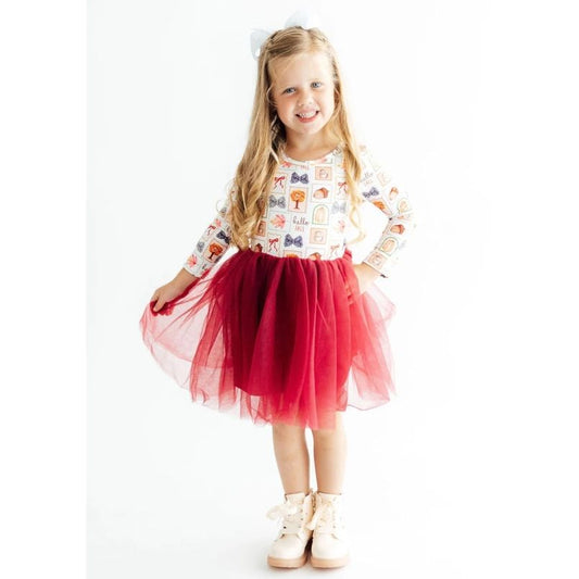 Hello Fall L/S Tutu Dress
