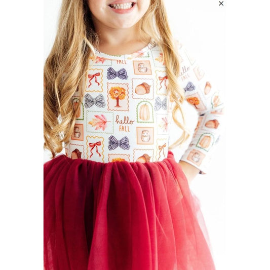 Hello Fall L/S Tutu Dress
