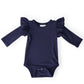 Navy L/S Flutter Bodysuit